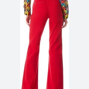 Alice and Olivia Gorgeous Coin Pocket Jean In Bright Poppy |